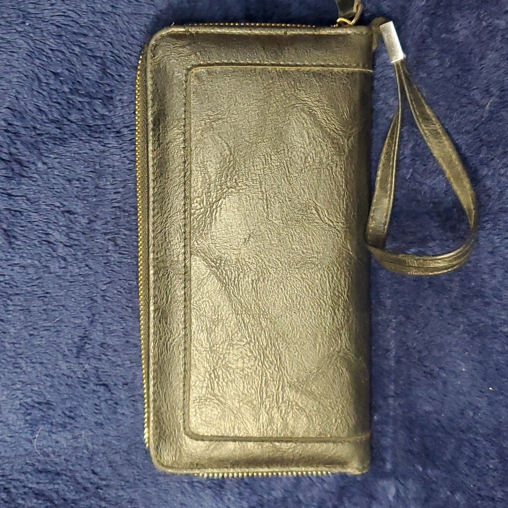 Large Black Leather Wallet